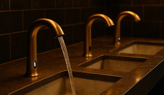 Industrial-grade touchless faucets
